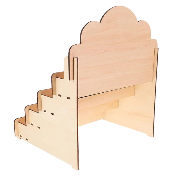 Bærbar postkortstativ kortholder egnet for skrivebordsbruk og håndverksmesser 35x30x26,5 cm multifunksjonell oppbevaring 1-pakning