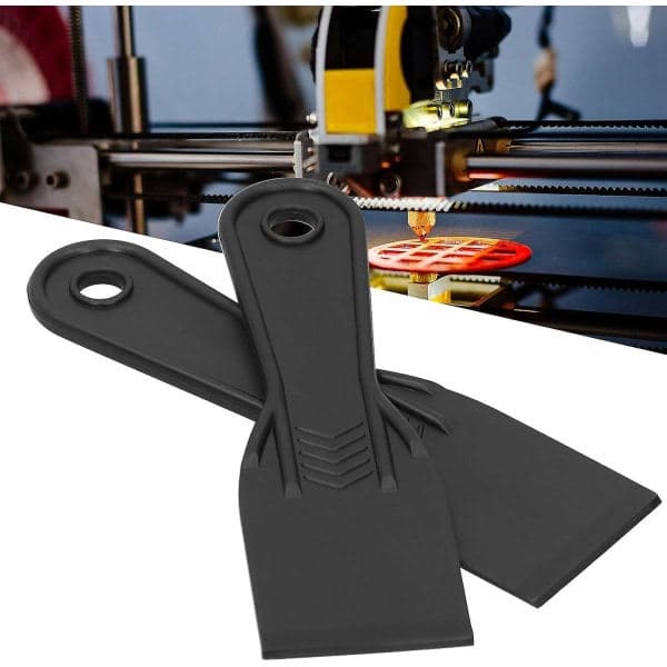 2 stk. harpiksskraper fleksibel farveskraber spatel til 3D-print 7 x 2 tommer, 3D-printertilbehør
