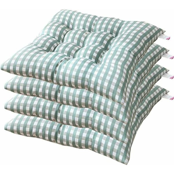 Stolpute 40x40 cm, Sett med 4 puter (Grønn)