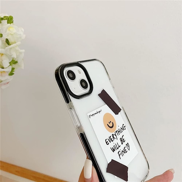 Gennemsigtigt iPhone 13 6.1\" Cover Sød Indbygget Stødabsorberende Skal til iPhone 13 Cover (til iPhone 13)