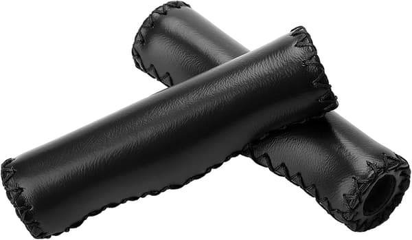 120mm 2kpl Käsintehdyt PU-pyörän ohjaustangon kahvat tulpalla