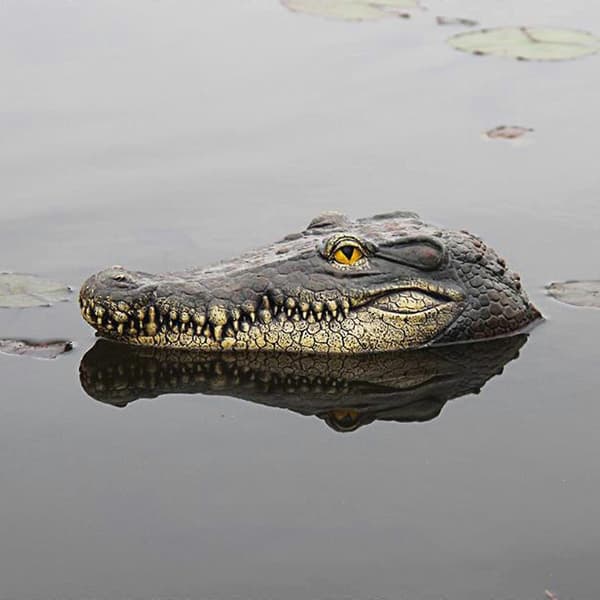 Krokodillehode Hagedam Flytende Dyrepynt Parkbassengdekorasjon Simulering (32CM)