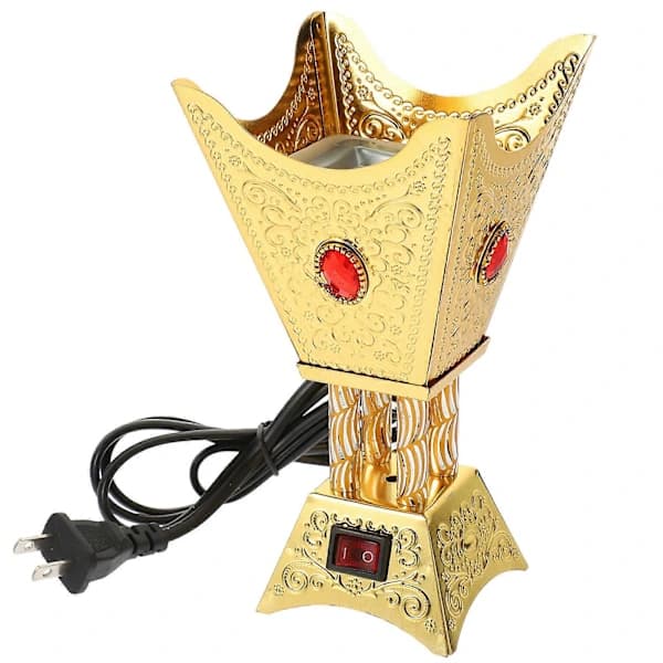 Electric Incense Burner, Multi-file Adjustment for Experience, Sturdy Construction Golden 18.00X10.00X10.00CM