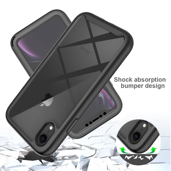 Kompatibel med iPhone, iPhone XR Cover 360 Hybrid Defense Sort 54 54