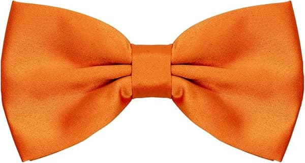 Bow Tie - Black Bow Tie - Bow Tie for Men - Bow Tie Men - Silk Look Orange orange