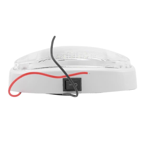 12V LED-lampe med bryter campingvogn bobil båtmarkise hvit