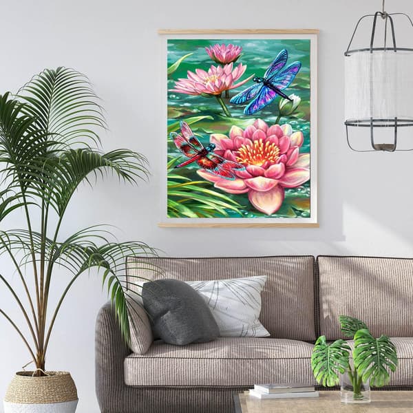 Lotus Diamond Art Painting Kits til voksne - Komplet Diamond Dot