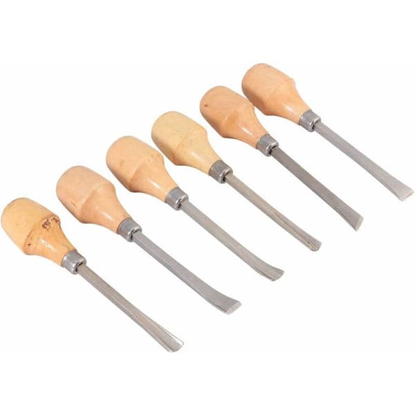 Professional Steel Handle Wood Carving Chisels, Gouges, Carving Tool Set for Beginners, Hobbyists, DIY Woodworking Crafts, 130mm