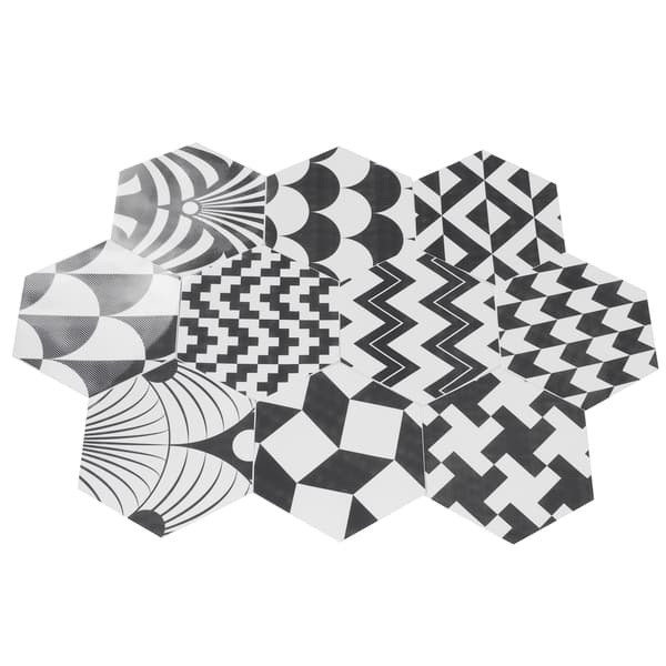 10 Pcs Waterproof Tile Stickers Durable Wall Decals for Home and Bathroom