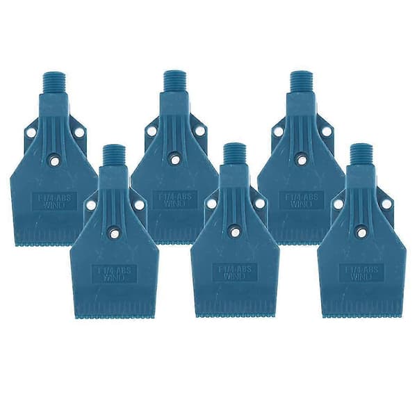 1/4\" Gjengestørrelse, Flat Vindstråle Luftblåsemunnstykke Spray 3 Hull Blå X6