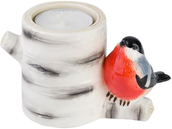 Kynttilälyhty Punatulkku oksalla Cult Design Röd red