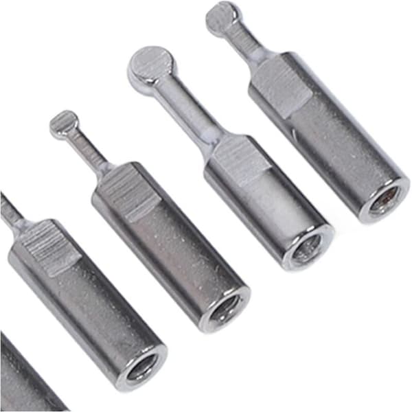 Wheel Hub Puller - Integrated Bearing Disassembly Tool Kit - Blackened Steel - ISO 6004-6302 Compatible - 2 x Extensions and 6 x Adapters