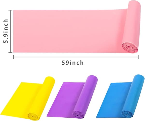 pieces - träningsgummiband - yogagummiband - elastiska gummiband - motståndsgummiband - träningsband - stretchband - träningsband