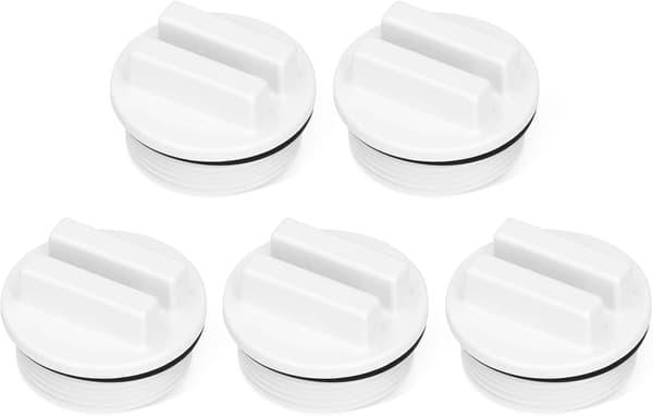 5 stk. vinterpropper til swimmingpool, 1 1/2\" poolreturprop gevindskårne poolslangepropper med O-ring til swimmingpools og spa