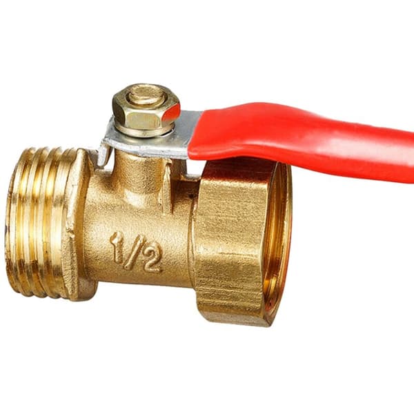 Small Brass Ball Valve 1/2 Inch Male Threaded Brass Valve Fitting Copper Pipe Fitting Adapter 10 Pcs