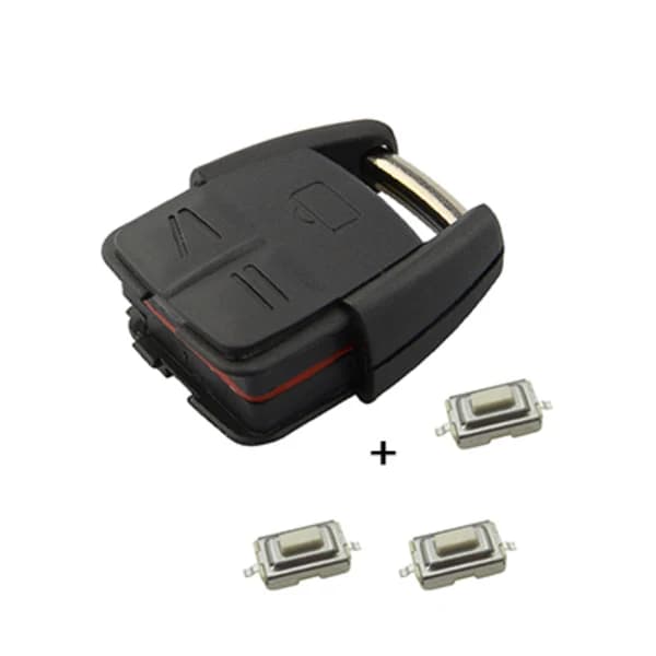 3-Button Car Key Shell Replacement Case with Switch for Opel Vauxhall Vectra Astra Zafira Omega Frontera Black Case with Switch Case with Switch
