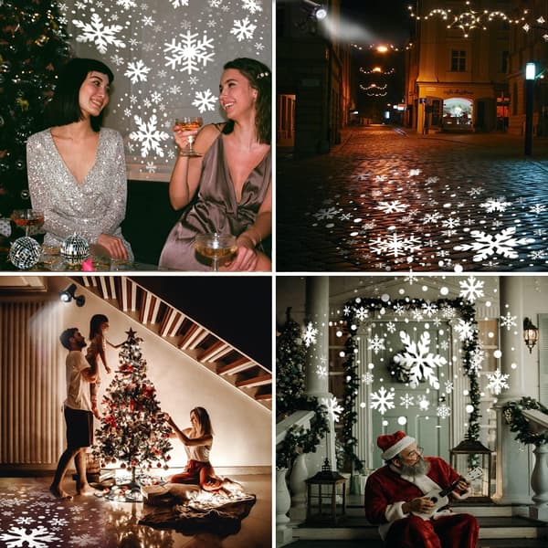 Jule-Snefnug Projektor Lys Ude, Lasama Highlight Led