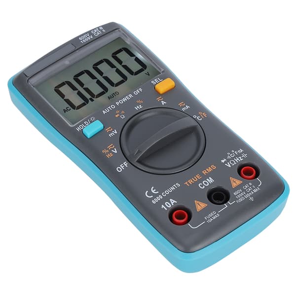 Auto Range True RMS Digitalt Multimeter AC/DC Spændingsmodstand Kapacitansmåler til Elektrikere
