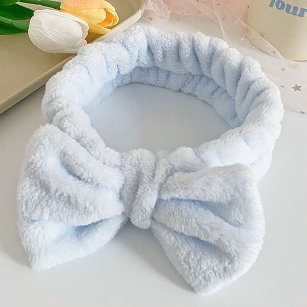 Bandeau Spa - AVIZAR - Blød i Fleece - Antislip - Vaskbar - Blå Blå
