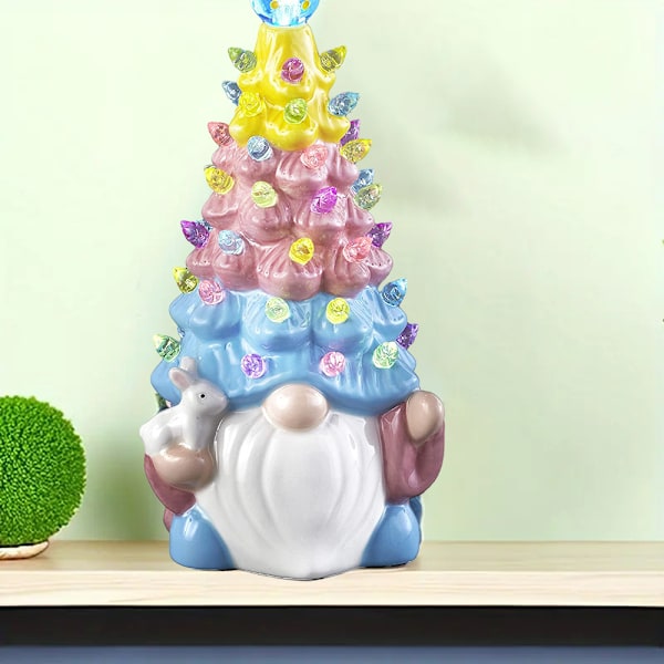 Easter LED Faceless Gnomes Ornament Glowing Multifunction Table Handiworks for Bookshelf Rabbit Rabbit