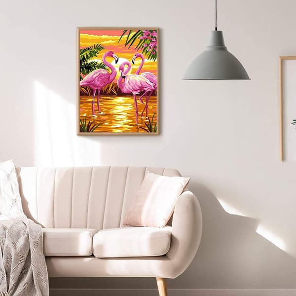 DIY 5D pyöreät timanttimaalaussarjat, 11,8 × 15,7 tuumaa / 30 × 40 cm, liekki