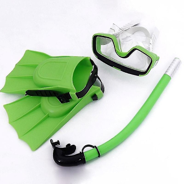 Children Diving Mask Set Anti-fog Swimming Goggle Masks Snorkel Fins Kit For Kids Z