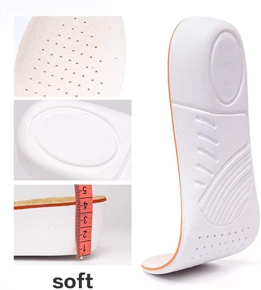 2 par - Höjd 2,5 cm, passar skostorlek 35-40 - höjdsulor