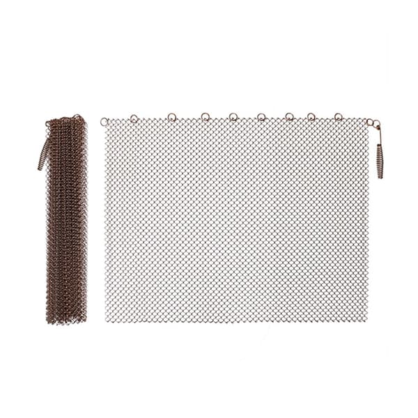 Fireplace Mesh Curtain Screen Protects Against Sparks Chain Fireplace Replacement Hanging Mesh Curtain Screen Durable A A 0.98 A 0.98