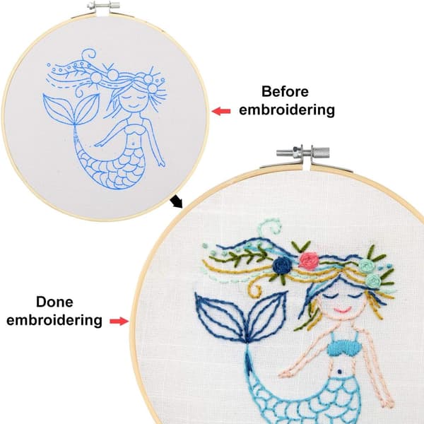 Broderisett for barn, DIY korsstingsbroderi startsett