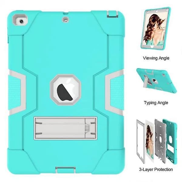 SQCLV Wekity Case for iPad 10.2 inch 2021/2020/2019, Slim Rugged Shockproof Case with Built-in Stand