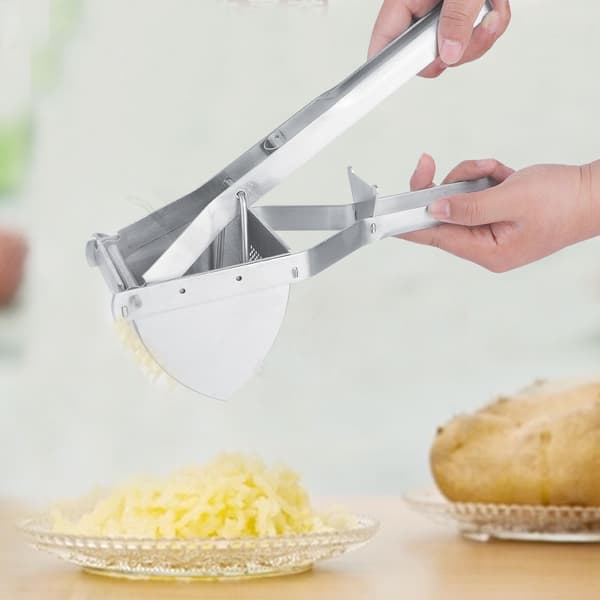 Rustfrit stål manuel multifunktionel kartoffelmoser Smasher Juice Maker 0.3