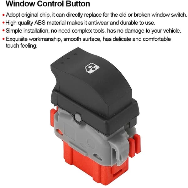 Bilvindusbryter, strømbryter, passer til Renault Master MK2 1998-2012 8200502452