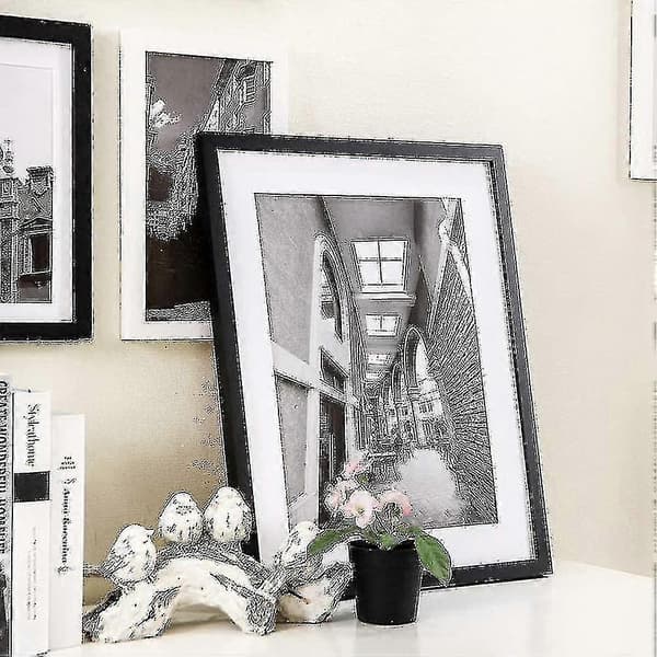 10 stk. bildepassepartouter, hvite fotoramme-passepartouter A4 bildepassepartouter for 6 x 8 tommers bilde