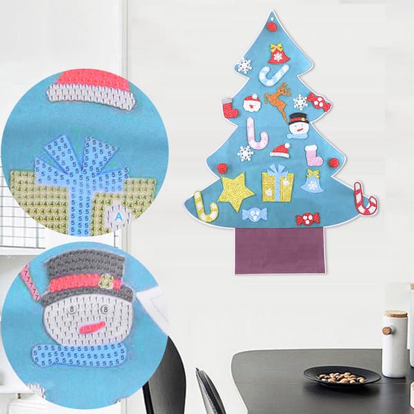 DIY 5D Diamond Painting Christmas Decoration Christmas Tree Window Decal Wall Sticker