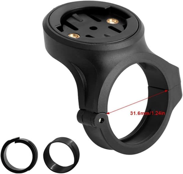 Seteklemme - lett erstatningsbrakett i nylon, sykkelsetemontering leveres med 2 avstandsstykker Comes with 2 spacers