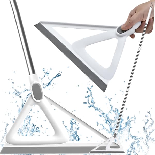 Gulv- og vindusskrape med langt skaft 140 cm, bredde 32 cm 444