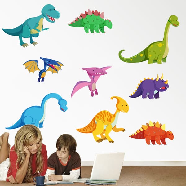Dinosaurie Väggdekaler Barn Väggdekal Babyrum Barnrum Väggdekoration