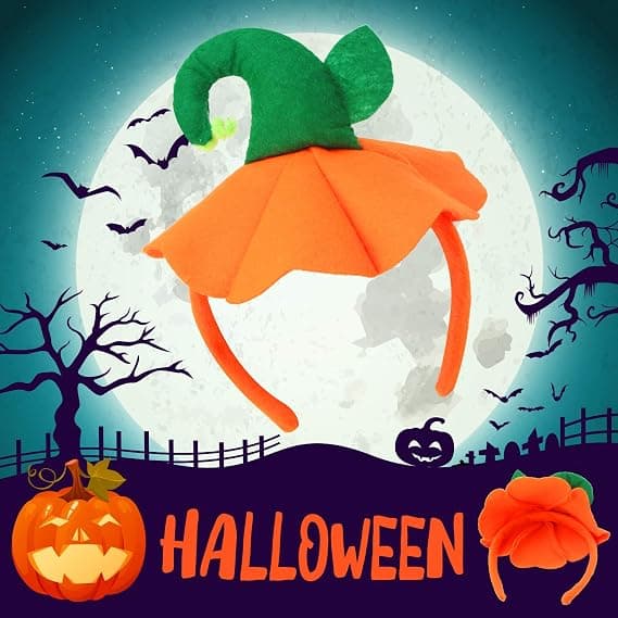 Halloween Græskar Hovedbånd Halloween Kostume Græskar Hovedbeklædning