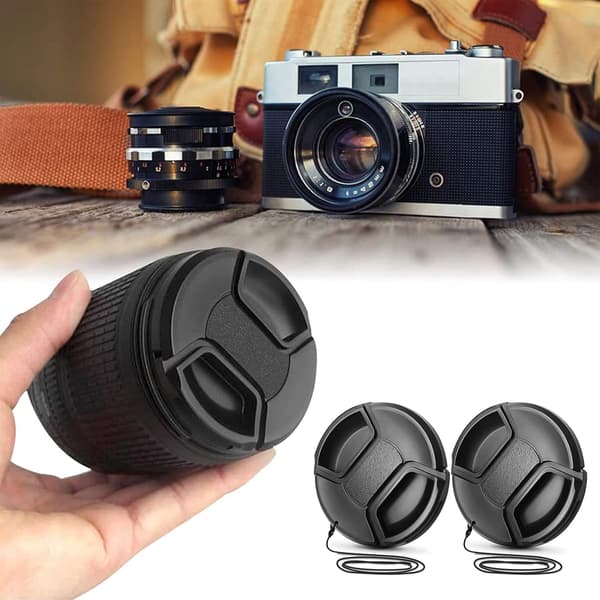 Linsedeksel, linsedeksel, 55 mm beskyttelse, sett med 2 S DXGHC