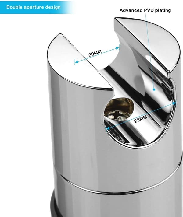 Bruseholder 18-25 mm ABS Justerbar Erstatning Håndbruser Skinne