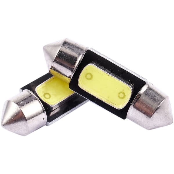 31 mm, White, 3W DE3021 Car LED Dome Festoon Light Bulb, 2 Pieces