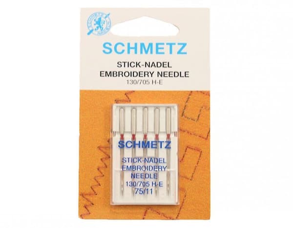Schmetz broderimaskinnåler - per pakke med 5