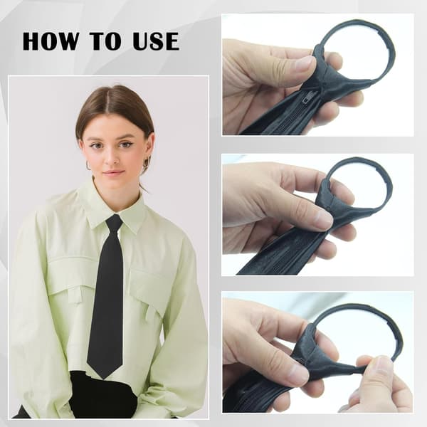 Slips for kvinner, glidelås skolegutter/jenter, clip-on kvinner jenter -