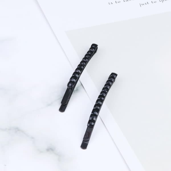 rhinestone hårnål 40 stk svart legering for kvinners hårtilbehør -