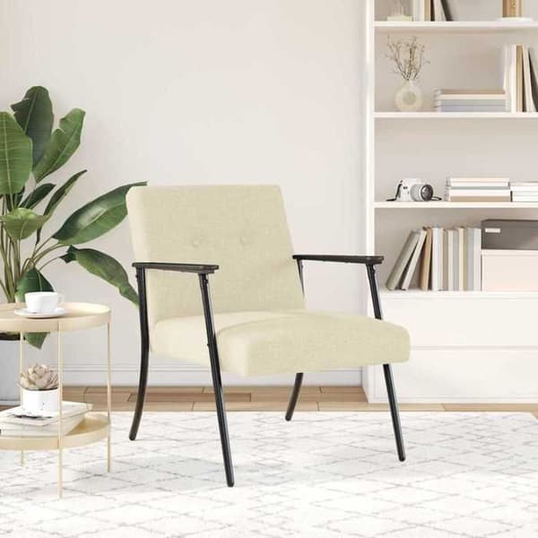 Maison Exclusive - creme stof lænestol