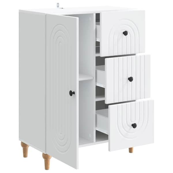 Maison Exclusive - Buffé Vit 66 x 34,5 x 90 cm Ingenjörsträ Vit