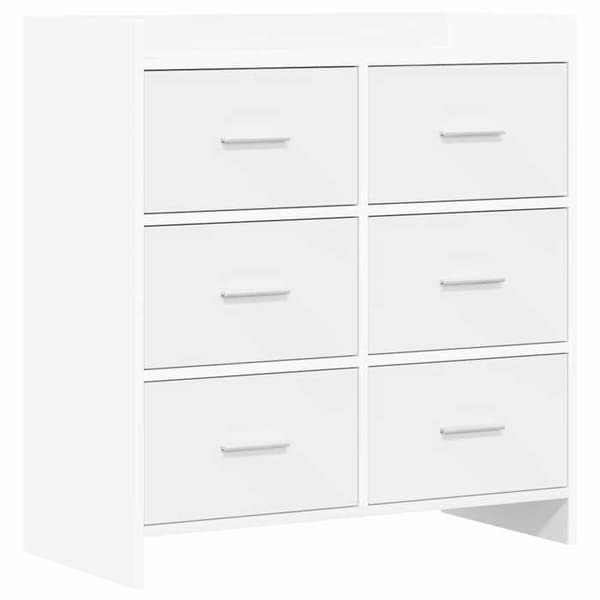 Maison Exclusive - Hvid Buffet 75 x 33 x 80 cm Ingeniørtræ
