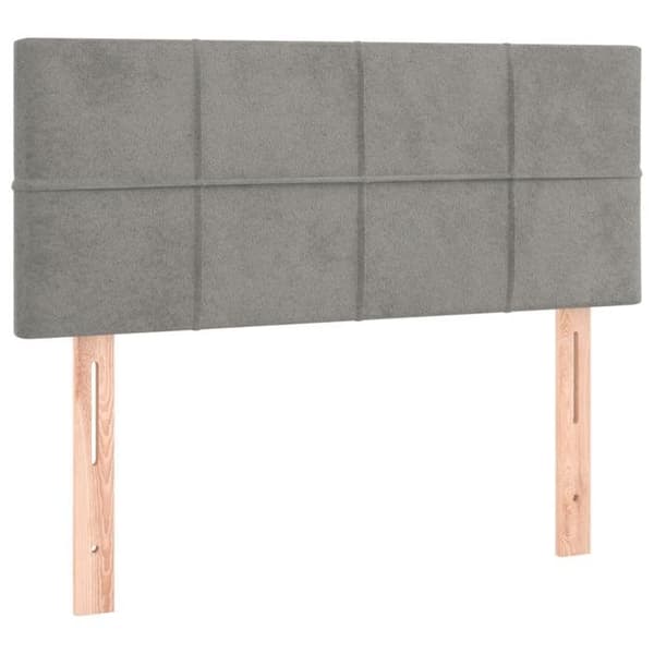 Maison Exclusive - LED-päätyharso Vaaleanharmaa 90x5x78/88 cm Sametti ljusgrått