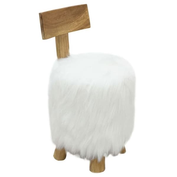 Maison Exclusive - Vit Teakmassiv Pall Vit