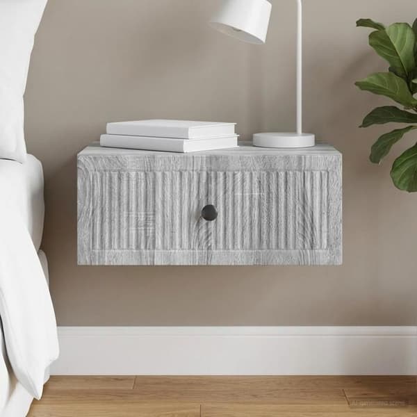 Maison Exclusive - Sonoma grå natbord 49 x 34,5 x 20 cm